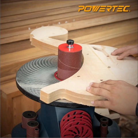 Oscillating Sander Rubber Drum 5-Piece Set for Drill or Drill Press shaping wood with 2-inch spindle