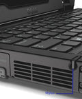 Heavy Duty 2 In 1 Rugged Laptop With Full Hd Touchscreen Intel Core I5 Processor 8 Gb Ram 512 Gb Ssd Drive Wireless Ready Certified Renewed showing stylus holder and keyboard detail.