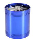 Dual Turbine Air Intake Booster With Aluminum Alloy Construction And Rubber Seals For Auto Use Boost Throttle Response