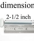 Top Shelf 10 Pack Galvanized Carbon Steel Thumb Screws 1/4-20 X 2-1/2 Inch dimensions with ruler measure