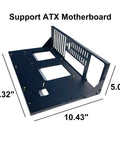 ATX PC Test Bench Case For DIY Gaming Builds Open Frame Chassis with thickened SPCC metal, wide GPU clearance, easy install