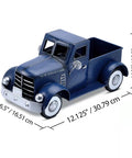 Farmhouse Blue Truck Tabletop Decor For Indoor And Outdoor Use Vintage Car Truck Decorations For Shelves And Desk Storage