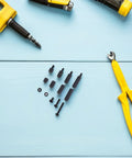 Hex Spacer Standoff Nut Kit Nylon Black For PC Case And Hard Drive Mounts With Precise Assortment To Minimize Vibration And Noise Boost Mount Stability And Protect Circuitry In Your Daily Tech Builds, black standoffs and screws on blue surface