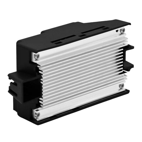 Upgraded High Performance Blower Motor Resistor For Buick LaCrosse And Regal 2010 Through 2016 showing heavy gauge wiring and fins.