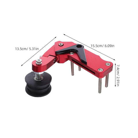 Red Universal Aluminum Motorcycle Chain Tensioner Kit With Auto Adjuster Roller For Dirt Bike Motocross And ATV Keeps Your Chain Smooth Like Butter While Cutting Down On Wear And Tear For Less Maintenance hassle Free Riding, 15.5cm