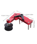 Universal Motorcycle Chain Tensioner Kit With Red Adjuster Sprocket For Dirt Bikes Atvs And Motocross Ensures Smooth Rides With Anti Slip Design, 15.5cm