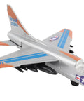 Runway24 A7 Corsair Die Cast Aircraft Toy Play Set With Connectable Runway Pieces Realistic Military And Commercial Jet Details
