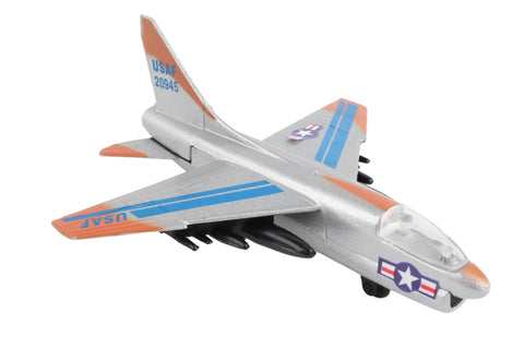 Runway24 A7 Corsair Die Cast Aircraft Toy Play Set With Connectable Runway Pieces Realistic Military And Commercial Jet Details