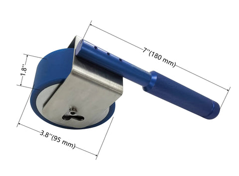Heavy Duty Pro Grade Manual Pressure Sensitive Tape Adhesion Tester With Steel Roller, 2Kg Handle, 2000g Capacity, Dimensions Shown