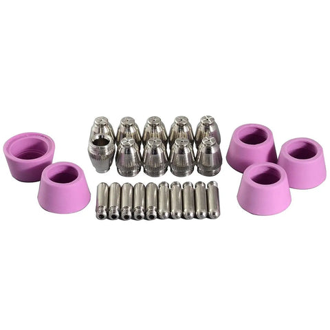 Plug-and-Play Plasma Cutter Consumables Kit for SG-55 AG-60 WSD-60 Torch With Hafnium Electrodes displayed