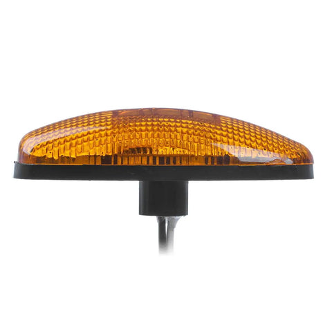 Side view of front amber light from 4 Piece LED Fender Bed Side Marker Lights Set For Sierra And Silverado Dually Trucks 1999-2013