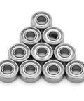 Stainless Steel Ball Bearing Kit Pack Of 10 For MR104ZZ 4mm X 10mm X 4mm Replacement Bearings Easy Swap Durable Corrosion Resistant High Speed Performance For Small Machinery RC Models And Precision DIY Projects, stacked bearings