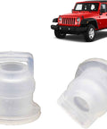 2-Pack Transfer Case Shifter Linkage Bushing Kit For Wrangler JK 2007-2018 with red Jeep illustration, OE-grade bushings shown