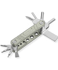Universal Folding Tool for Videographers Nine In One Pro Grade Multi Tool Kit with visible hex wrenches and drivers in unfolded position.