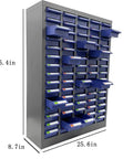 Heavy Duty Parts Cabinet With 75 Drawers Tool Storage Organizer For Bolts And Nuts, Hardware Bins With Dividers, Steel Construction