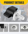 Rock Solid Quick Swap Thumb Screw Kit For Hard Tops And Side Windows Universal Fit Rust Proof stainless steel thumb fasteners with washer