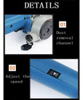 Mini Belt Sander Small Portable Grinding Machine For Knife Sharpener And Polishing High Speed Motor with dust removal channel and speed adjustment.