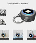 Fingerprint Bluetooth Padlock With No Key Needed Biometric Unlock Waterproof USB Rechargeable Portable Lock for durability