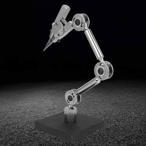 Adjustable Third Hand Soldering Station Clamp For Jewelry Making And Repairs, Flexible Arm Workbench Fixture With Locking Clamp