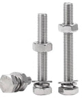 All In One Hex Bolts Nuts And Washers Kit In 304 Stainless Steel M6 M8 M10 Assorted Sizes For Heavy Duty Fastening DIY Projects Auto Repairs Home Improvement And Outdoor Gear, bolts with nuts and washers