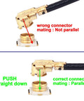 Correct and incorrect connection of Coaxial RF Connector Set For UFL Solder PCB Mount 50 Pack Socket Kit With UFL Male And Female Elements