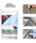 Heavy-Duty Concrete Crack Repair Adhesive That Seals Cracks Fast, Quick-Drying Waterproof Sealer For Outdoor Concrete, Grey, 200G