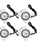 4 Pack Map Scale Acrylic Outdoor Navigation Tools For Hiking And Camping Survival With Hanging Rope And Carry Buckle Durable Trekking Gear