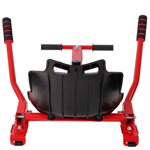 Go Kart Seat Attachment For Self Balancing Scooters Fits 6.5 Inch 8 Inch 10 Inch Adjustable Frame Drift Trike Kit Red