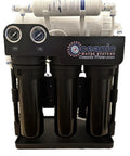 Straight Up Heavy Duty 400 GPD Reverse Osmosis Water Filtration System Commercial Grade five stage under sink purifier with pressure gauges.