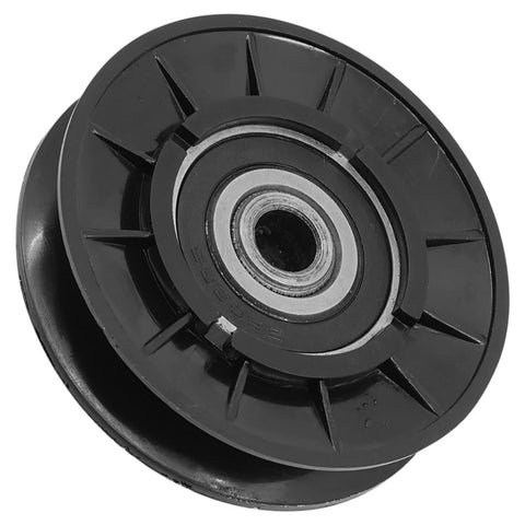 Heavy Duty Universal Drive Belt Idler Pulley Replacing AM115460 For Lawn Mower Tractor Replacement Part 72.8mm OD with sealed bearing.