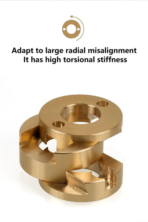 Top Tier Flexible Shaft Coupler 16mm Fits Oldham T8 Z Axis Screw For Hot Bed Reduce Printing Jiggle On 3D Printers And CNC Machines Super Dope Quality Set Includes Five Pieces To Keep Your Build Smooth As Butter And Reliable Every Single Time, brass coupler