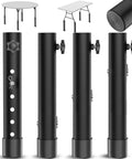 Premium Heavy Duty Folding Table Leg Extenders Six Adjustable Height Risers shown in four adjustable sizes for crafting and workshop use.
