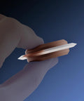 Replacement Steel Wire Stripper Blade for 0.06 to 1.2 Inch Wires, 2 Inch Diameter, 0.3 Inch Shaft shown in close-up held by hand.