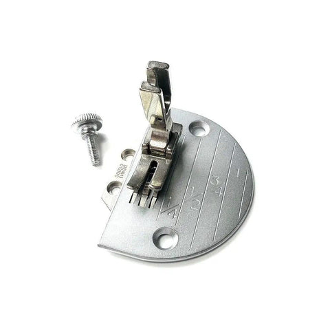 Pro Grade Needle Plate, Feed Dog, and Presser Foot Set for DDL8300 and DDL8700 Sewing Machines on white background