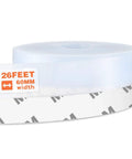 Roll of 26 Feet Transparent Silicone Door And Window Seal Strip, 60mm Wide Self Adhesive Draft Stopper Weather Stripping