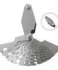 30 Degree TR30 Thread Gauge With Folding Blades Beefy Stainless Steel Metric Pitch Gauge Tool For Quick Screw Pitch Checks