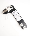Hands Free Sailboat Rigging Tension Gauge For Standing Rigging And Forestays Reads 2000 Lbs While You Pull Works With Three Sixteenths Seven Thirty Seconds And One Quarter Inch Cable Diameters Portable Force Gauge For Solo Tuning, black metal gauge with spring and calibration plate