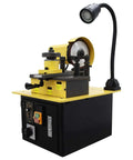 Knockout Full Auto Saw Blade Sharpener And Grinder For Carbide Tipped And Hss Circular Blades, compact design with LED light.