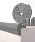 Gotta Keep The Kiddos Safe With These Rock Solid Baby Proof Edge Protectors Featuring Super Thick Air Cushion Rubber Foam Padding, gray foam set.