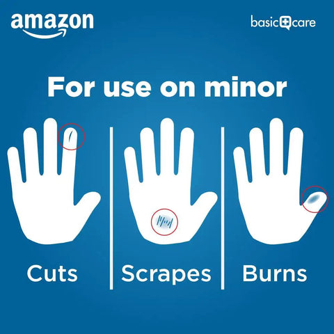 Image showing hands labeled for use of Sheer And Clear Adhesive Bandages Variety Pack For Minor Cuts And Scrapes Assorted Sizes 280 Count.