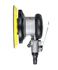 Side view of Beast Pro Grade 10000 RPM Pneumatic Orbital Sander Polisher 5 Inch Random Orbit Tool for car polishing and waxing