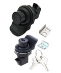 Left Or Right Handed Cabinet Latch With No Fuss Smooth Locking Mechanism For Cabinets And Drawers ABS Push Secure Black Finish