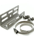 Junction Box Pipe Mount Bracket With Adjustable Clamps for Pole or Wall Installations, Stainless Steel, Heavy Duty Corrosion Resistant