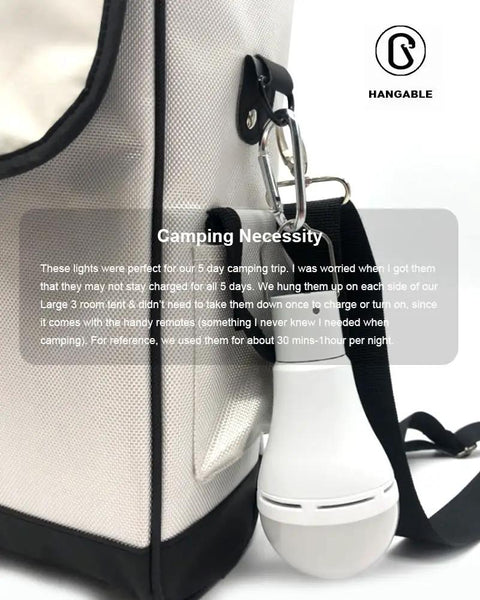 USB Rechargeable Hanging Light Bulb With Three Color Temperature 3000K To 6000K, Portable Emergency Lantern For Home Camping And Hiking, Lightweight With Easy Hanging Hook