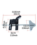 Electric Hot Knife With Slotting Tool For Small Cutting Projects Wear Resistant Cutter With Replaceable Parts Built In Ruler For Precise Measurements Smooth Sled Cutting Durable Metal Tool For Home Diy Crafts And Fabric Work, 30cm