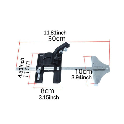 Electric Hot Knife With Slotting Tool For Small Cutting Projects Wear Resistant Cutter With Replaceable Parts Built In Ruler For Precise Measurements Smooth Sled Cutting Durable Metal Tool For Home Diy Crafts And Fabric Work, 30cm