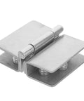 Heavy Duty Stainless Steel Glass Door Hinge For Cabinets And Showers Reinforced And Corrosion Resistant Clamp Style For High Traffic Use Easy Install Adjustable Alignment Fits Various Glass Thicknesses And Mounting Options on stainless hinge