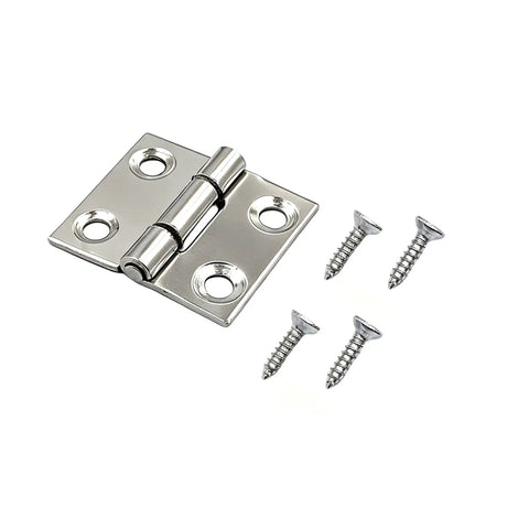 One Inch Folding Craft Hinges With Screws In 201 Stainless Steel For Home Diy Cabinets Boxes And Kitchen Projects Durable Rust Resistant Hardware