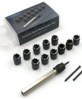 Spot Weld Cutter Set Three Eighth Inch Hole Cutter For Sheet Metal And Auto Body Repair, 14 Pack High Speed Steel Cutting Blades