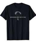 Weekend Warrior Paragliding Tee For Paramotor Pilots And Skydivers Who Love Flying Paragliding Gift Black Short Sleeve Classic Fit
